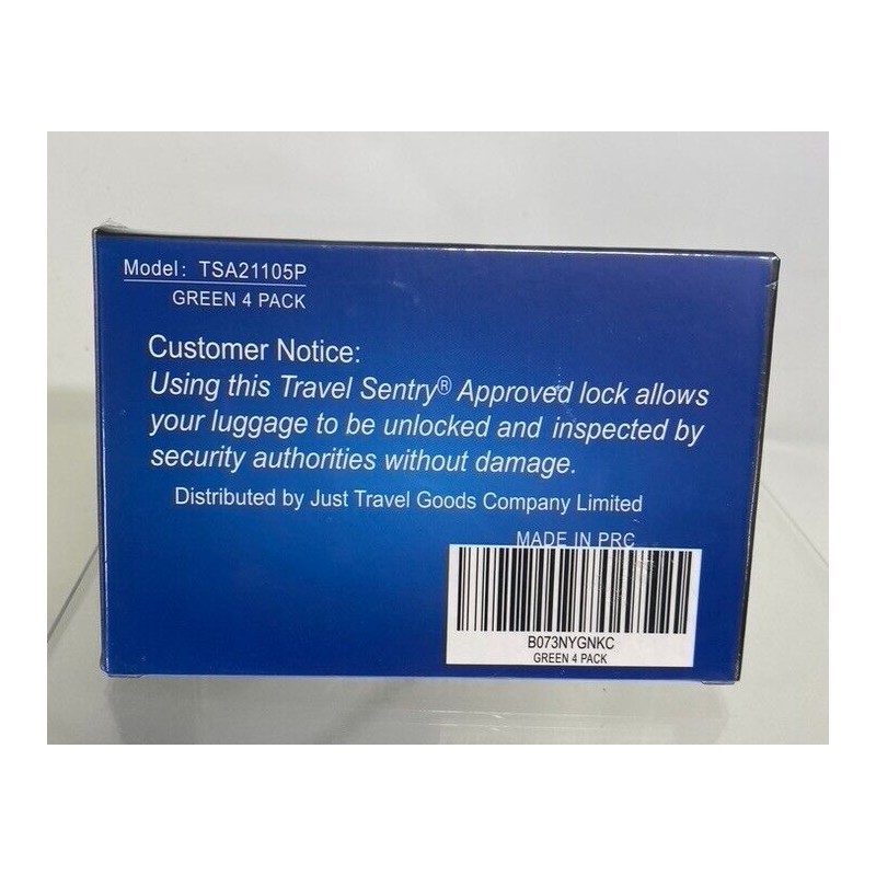 Surelock Travel Sentry 4 Pack SURE LOCK TSA Compatible Travel