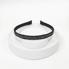 Burnaby Black Argen Loop Hairband / 버나비 블랙 아르젠 루프 헤어밴드