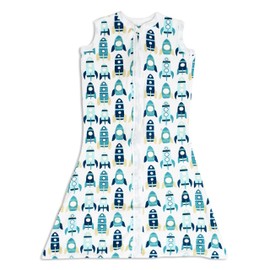 SleepingBaby Zippy Freedom Baby Wearable Blanket with Zipper Convenience - Rocket - Large (12-18 Month)
