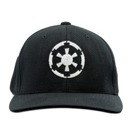 SW Imperial Galactic Empire Embroidered Flexfit Adult Cool & Dry Sport Cap Hat - [Black][L/XL]