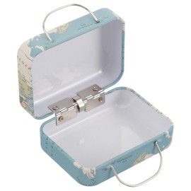 Hohopeti Makeup Case Jewelry Carrying Suitcase Detailed Workmanship Globe Map Appearance Birthday