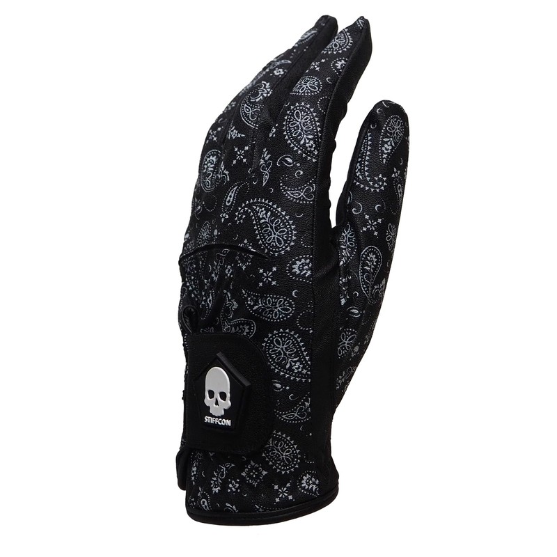 FLUO PAISLEY BLACK Mens Golf Glove Fluo_Paisley Black V5 Stiffcon
