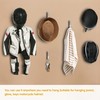 Deloky 4 Pack Motorcycle Helmet Holder Hook -Jacket Bags Wall