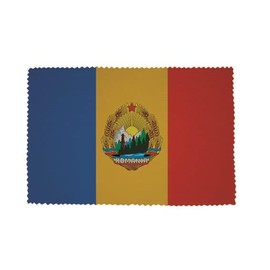 U24 Brillenputztuch Rumänien Volksrepublik Fahne Flagge Glasreinigungstuch Microfasertuch