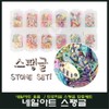 Nail art tropical sequin 12 piece set / 네일아트 트로피칼