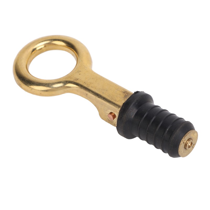 Snap Handle Drain Plug Rubber Brass Twist Design Long Lasting