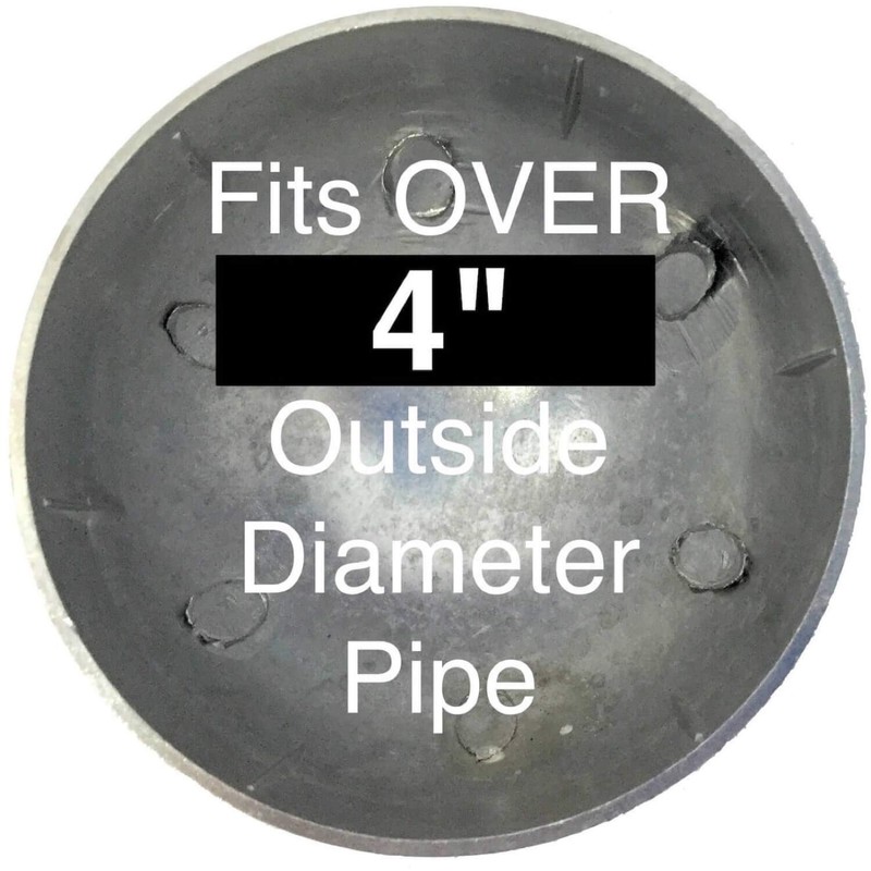 4" Chain Link Fence Post Cap - Use for 4"