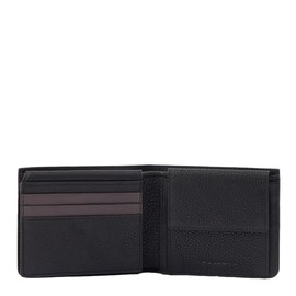 Piquadro Paavo Leather Wallet 11 cm, black, Modern