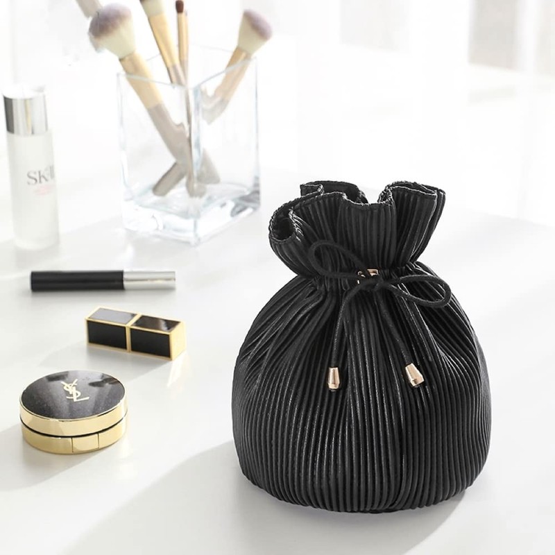 Cosmetic Makeup Beauty Travel Bag Corduroy Design Water Resistant Material
