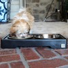 Pet Zone Elevated Dog Bowls Designer Diner 3 Height Adjustable