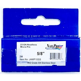 NailPRO 23 Ga x 5/8" Stainless Steel Headless Micro Pins, 2000 Count