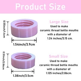 2 PCS Threading Tool for Ceramics, Thread Cutter for Pottery, Pottery Tools and Supplies, Screw Thread for Pottery Soap Dispenser