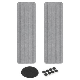 PATIKIL Square Water Absorbent Diatomite Coasters, 10.2 x 3.1, 2 Pieces, Quick-Drying Sink Organiser with Grooves for Plants, Cosmetics, Soap, Toiletries, Dark Grey