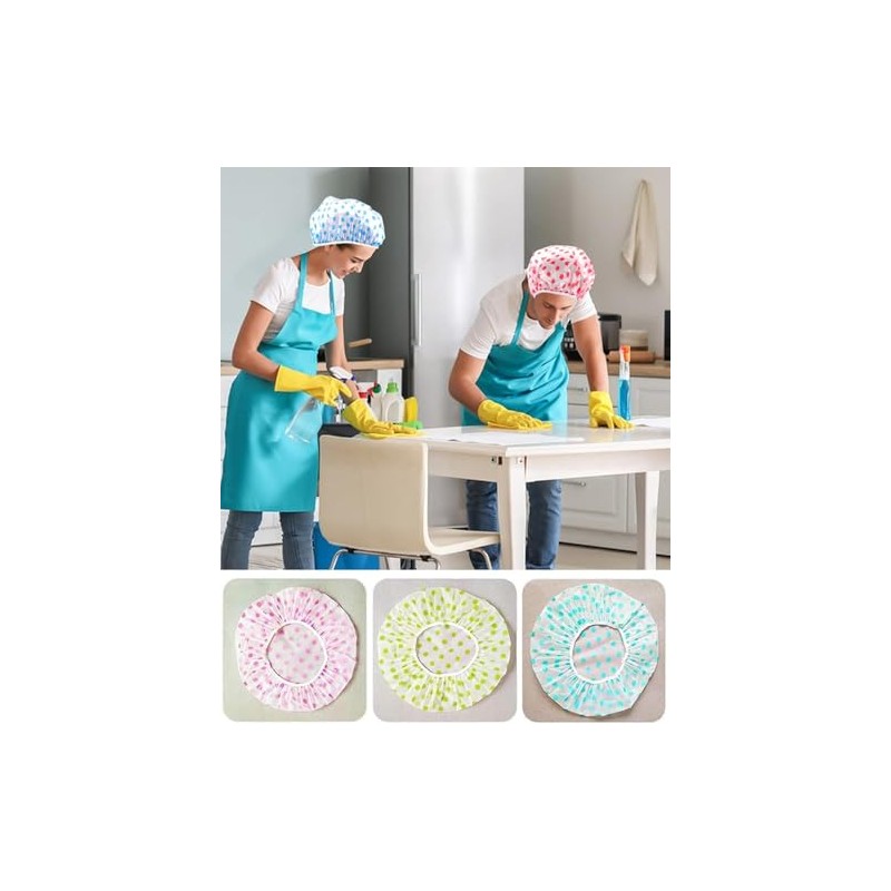 Gorras Baño Mujer Ducha Reutilizables Diseño Elegante Ajuste Cómodo Protección
