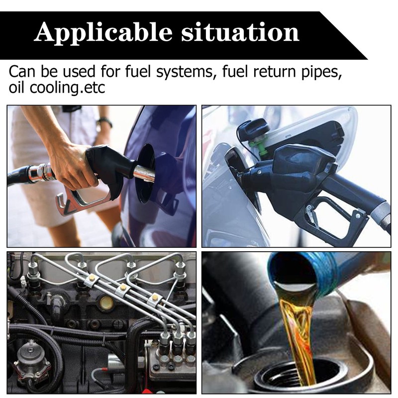 Fitvell 3/8 Inch ID Fuel Line Hose 10FT NBR Rubber