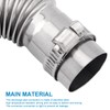 VOBOR Stainless Steel Exhaust Pipe Angle Connector Fuel Tank Exhaust