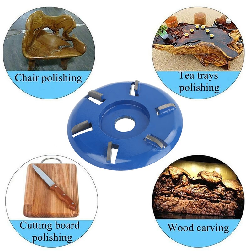 Wood Turbo Carving Disc 9cm 6 Teeth Milling Cutter Woodworking