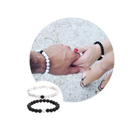 Softones 8MM Lava Rock Beads Bracelet for Men Women,Friendship Couples Gifts Natural Stone Bracelets