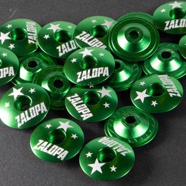 ZALOPA Classic 1 1/8 inch Super Light Weight About 8g Headset Tube Cover stem Cap for MTB Road Bike Forks Green