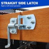 Lonffery Trailer Gate Latch, 2 Pack Stake Bed Latches, Straight