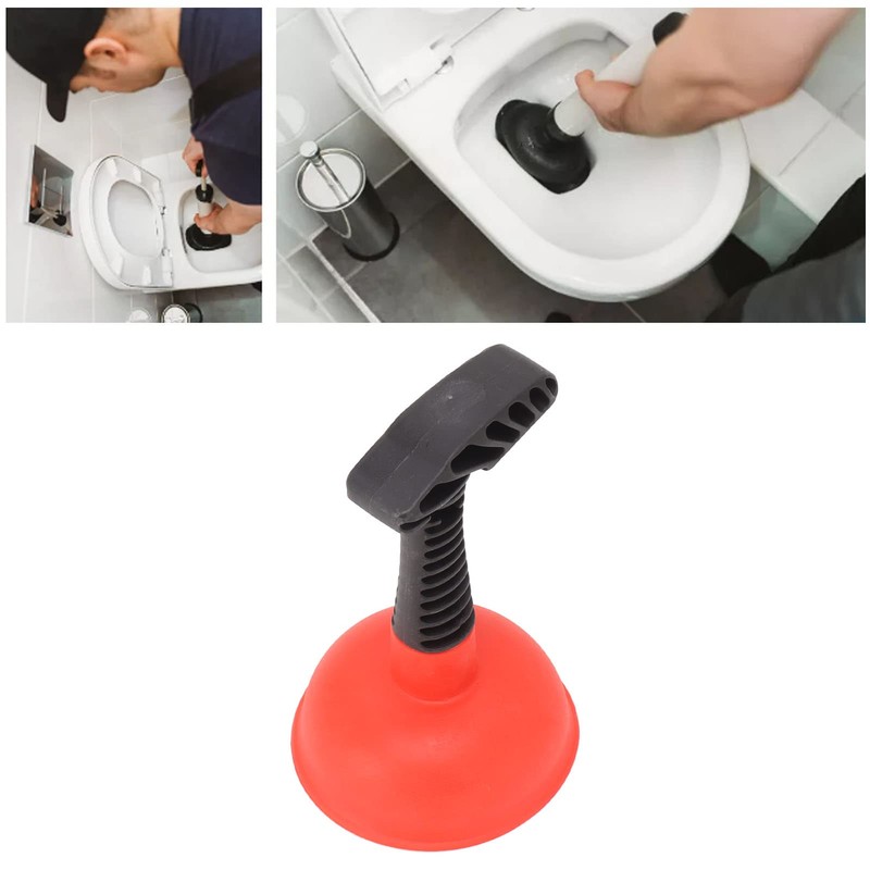 Aqur2020 Mini Plunger, Multipurpose Nonslip Handle, Ergonomic Design, Small Bathroom