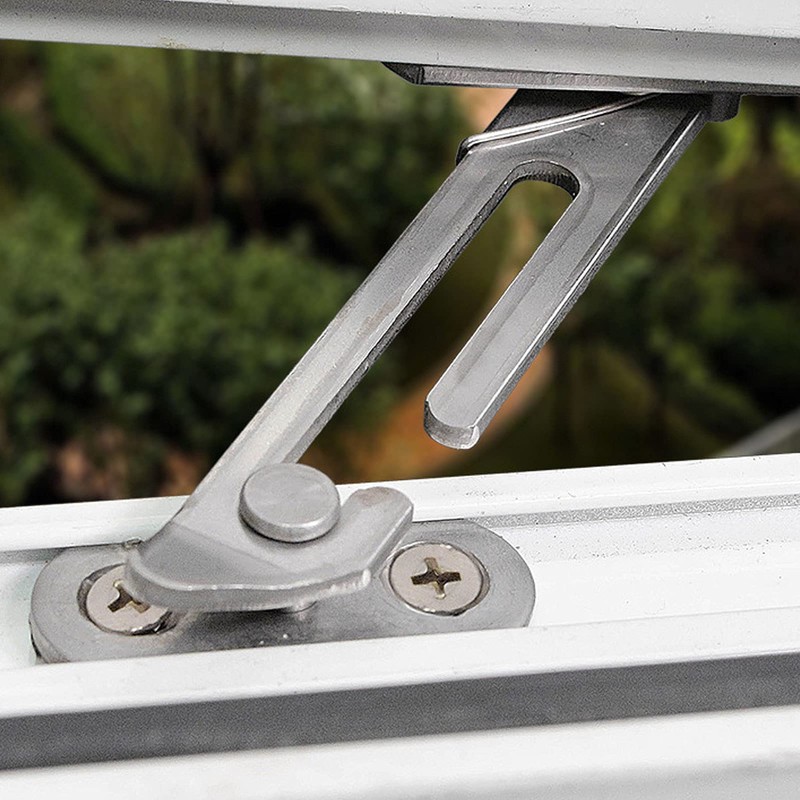 Casement Window Stopper, Stainless Steel Child Lock Restrictor Safety Catch