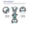 Charming Pet Scrunch Bunch Bunny Interactive Plush Squeaky Dog Tug