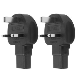 2Pcs  to IEC320 C13 Power Adapter Power Cord Adapter Connector for Laptop Computer