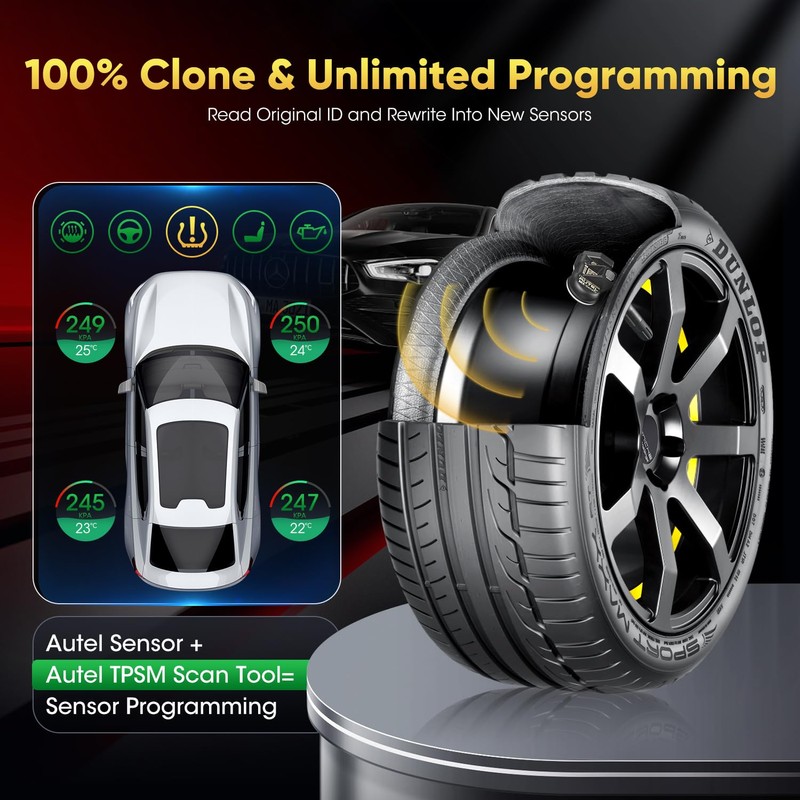 Autel TPMS Sensor 1 Sensor, MX Sensor Dual Frequency, 100%
