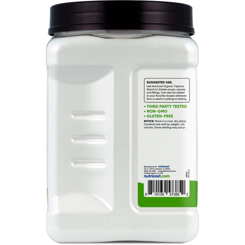 Nutriost Organic Tapioca Flour (2.5 LB) - Gluten-Free, Non-GMO