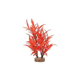 Fluval Aqualife Intense Red Hygrophilia Plant, Plastic Aquarium Plant Decoration