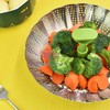 Stainless Steel Vegetable Steamer Basket, Collapsible Steamer Inserts with Anti-hot