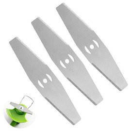 Metal Cutter Blades, 3 Pcs Cordless Grass Trimmer Strimmer Replacement Blades for Cutting Grass Weeds