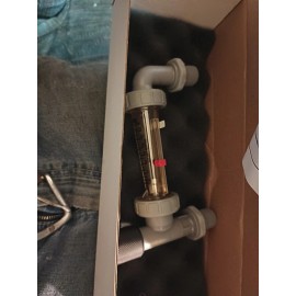 Blue-White Blue White 1/2" NPT Adjustable Panel Mount Flowmeter 0.5 to 5 GPM 175PSI or 212°