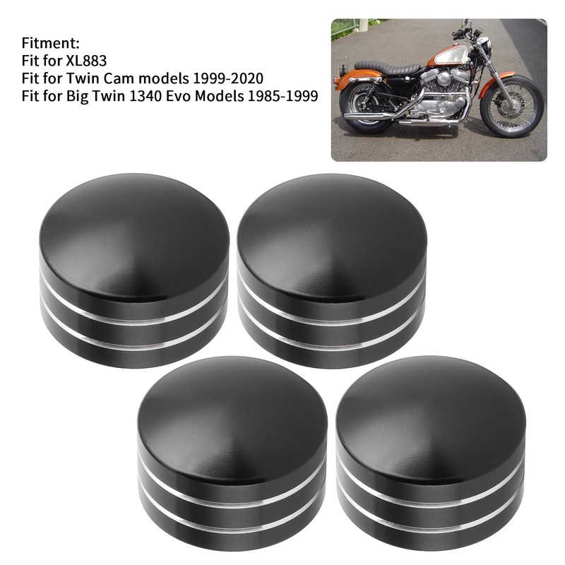4pcs Engine Cover Head Bolt Topper Cap Fit for XL883/Big