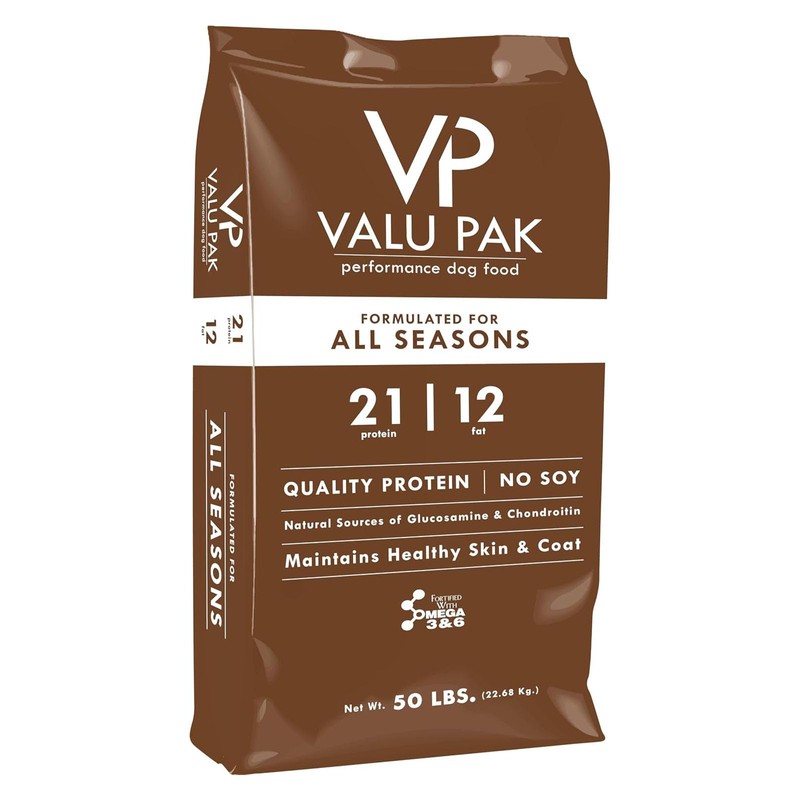 Valu-Pak 21-12 Performance Dog Food, Two Meats, No Soy, 50