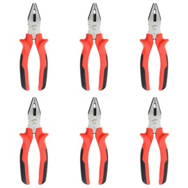 Jetech Combination Pliers (6 pack) 6.5 inch with Hard Cutting Edge and Ergonomic Handle