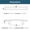 Franklin Brass Arch (10-Pack) Cabinet Handles 3" Hole Center Pulls