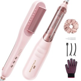 Wavytalk Pro - Cepillo alisador de pelo de vapor, Steamline Pro 3 en 1, cepillo alisador de vapor, reduce el daño, nutre el cabello y acelera el alisa