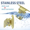 Jiozermi 15 Pair (30 Pack) Cabinet Hinges, 1/2 Inch Overlay