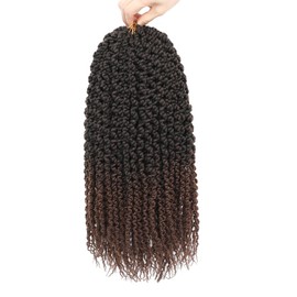 Curly Senegalese Twist Crochet Hair Pre-looped 7Packs Small Twist Crochet Hair for Women 140 Strands Senegalese Twists Hair with Straight Ends Synthetic Crochet Braids(1B/30,14 Inch (Pack of 7))