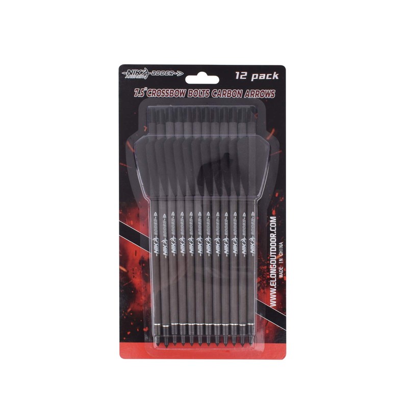 NIKA ARCHERY - Pernos de ballesta de 7.5 pulgadas, flechas