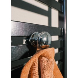 Anapont towel rail towel button-towel hook for radiators Terma - Colour : chrome 2 's SET CELL PHONE GRIP fit to all simply radiators mount-new