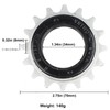 Hycline Single Speed Bicycle Freewheel 16T, Bike Freewheel-BLACK-SILVER