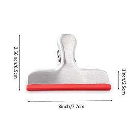 12 Piezas Clips para Bolsas de Alimentos Acero inoxidable Cubiertos con Silicona Perfectos para Bolsas de Alimentos Sellado Hermético 3 Colores Diferentes Adecuado para Tiendas Cocina Oficina Hogar