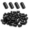 Bonsicoky 60 Pcs Round Rubber End Caps, 3/8" (9.5mm) ID