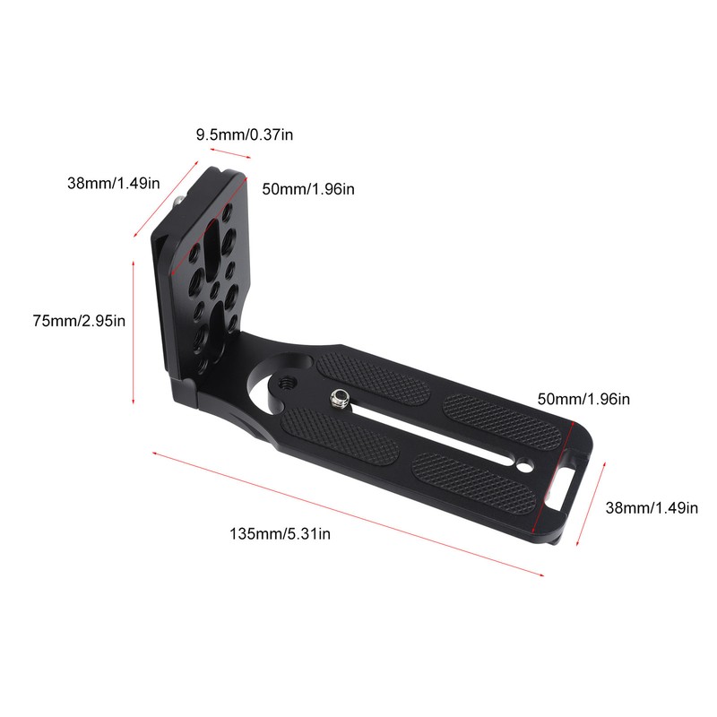 DSLR Camera L Bracket Quick Release Plate Vertical Tripod Quick