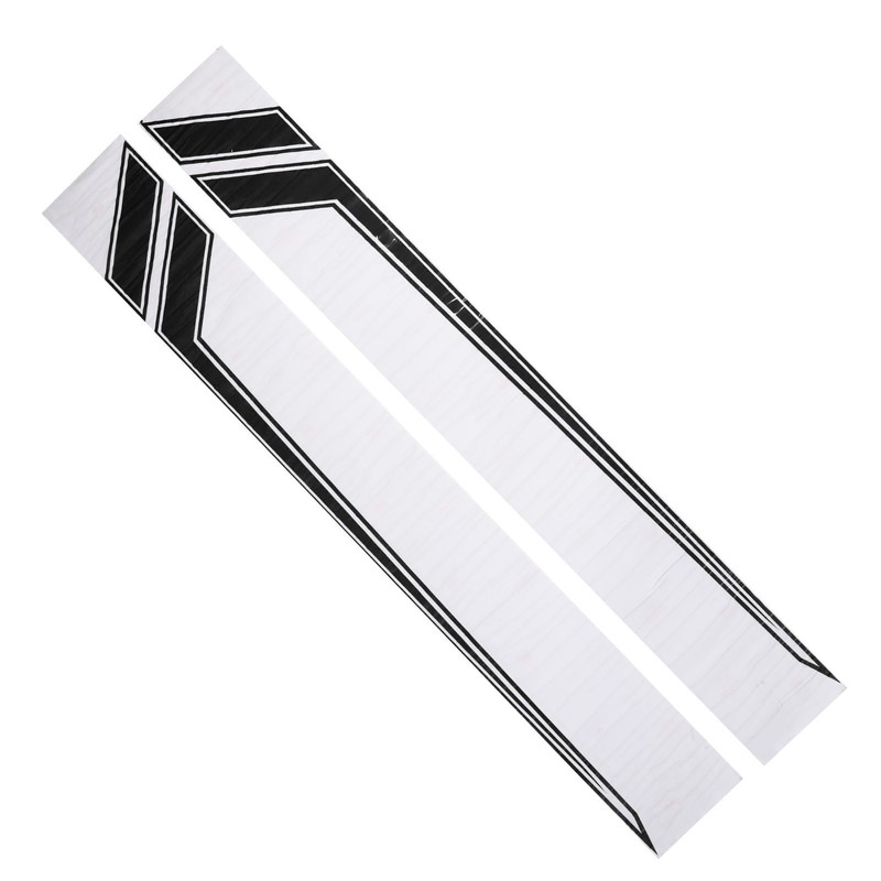 2pcs Car Side Door Sticker Waterproof Universal Sports Racing Style