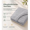 FANSU Round Fitted Sheets 220 x 220, 100% Cotton Flat