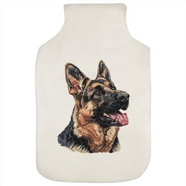 'German Shepherd Side Profile' Hot Water Bottle Cover (HW00035215)